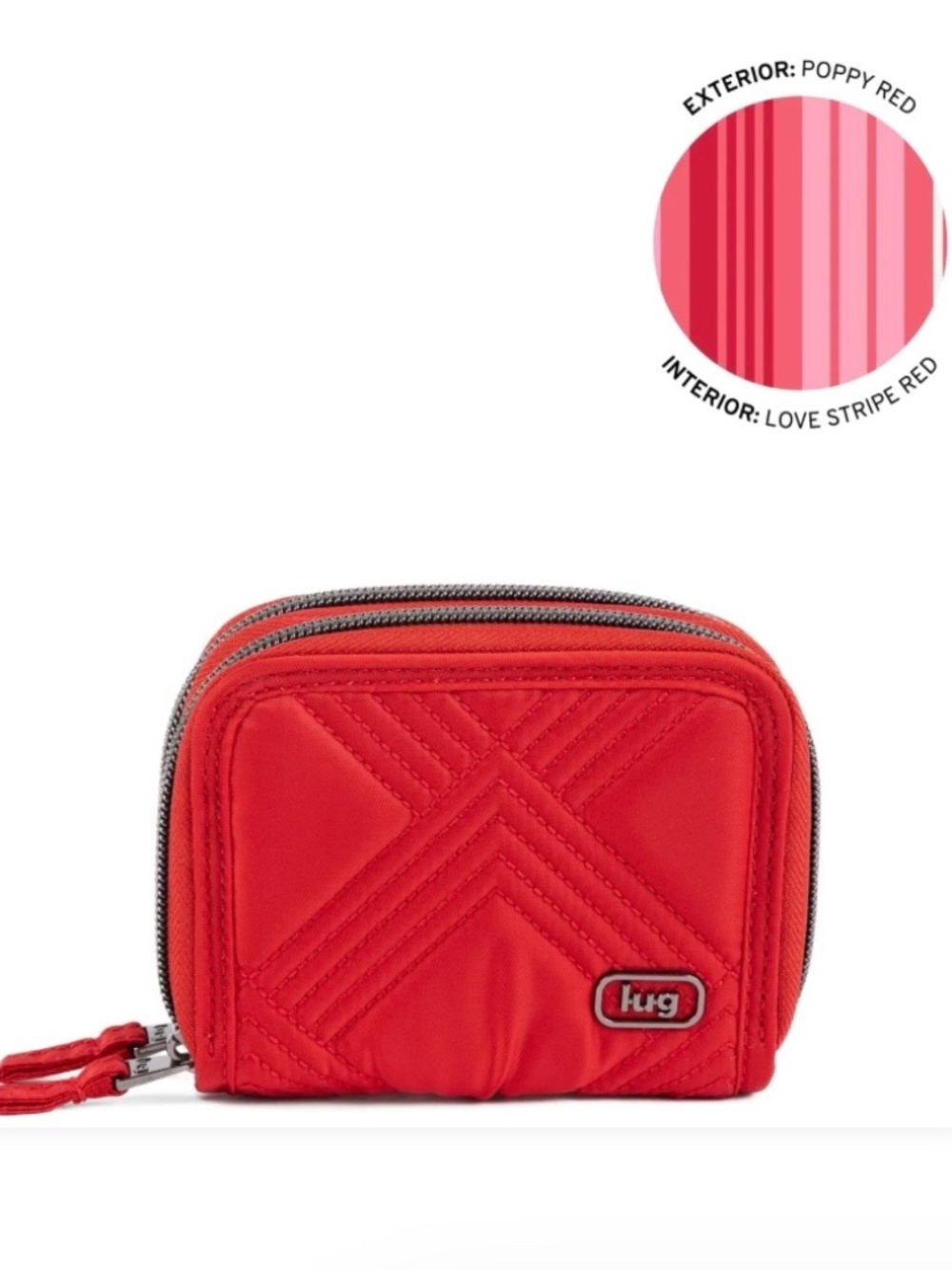 LUG - Splits 2 Compact RFID Wallet - Poppy Red